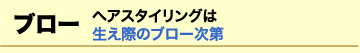 ブロー　ヘアスタイリングは　生え際のブロー次第