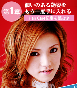 第１章　潤いのある艶髪をもう一度手に入れる　Hair Care記事を読む≫