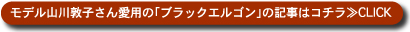 モデル山川敦子さん愛用の「ブラックエルゴン」の記事はコチラ≫CLICK