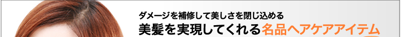 ダメージを補修して美しさを閉じ込める 美髪を実現してくれる名品ヘアケアアイテム