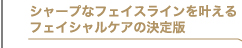 Point1 シャープなフェイスラインを叶えるフェイシャルケアの決定版