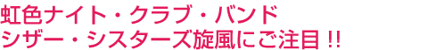 シザー・シスターズ旋風にご注目!!