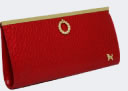 クラッチバッグ101ジャマイカレッド(873)×ゴールド金具