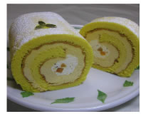 かぼちゃのロールケーキ