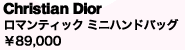 Christian Dior
ロマンティック ミニハンドバッグ  
¥89,000 