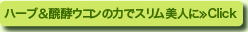 ハーブ＆ウコンの力でスリム美人に≫Click