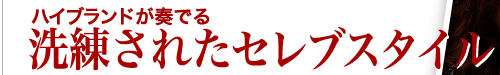 ハイブランドが奏でる　洗練されたセレブスタイル