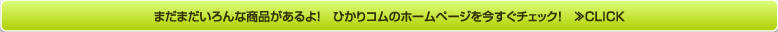 まだまだいろんな商品があるよ！　ひかりコムのホームページを今すぐチェック！　≫CLICK