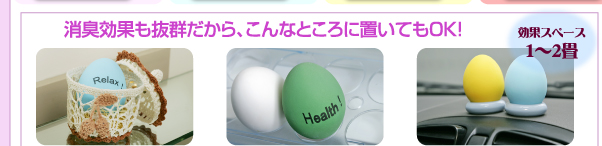 消臭効果も抜群だから、こんなところに置いてもOK！