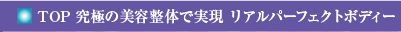 TOP　究極の美容整体で実現　リアルパーフェクトボディー